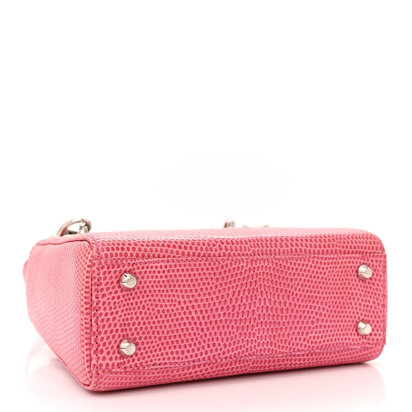 Lizard Swarovski Crystal Mini Lady Dior Pink