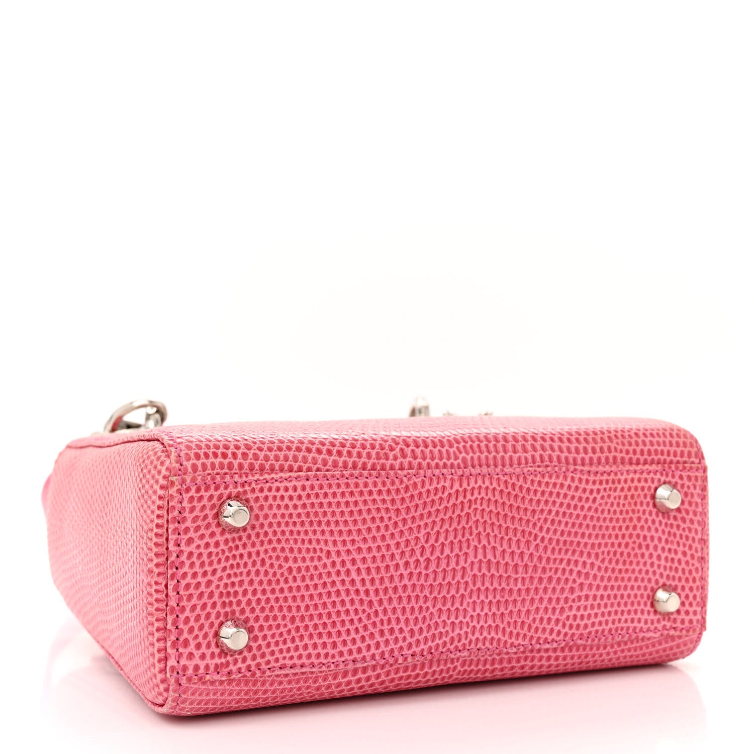 Christian Dior Lizard Swarovski Crystal Mini Lady Dior Pink 4 of 13