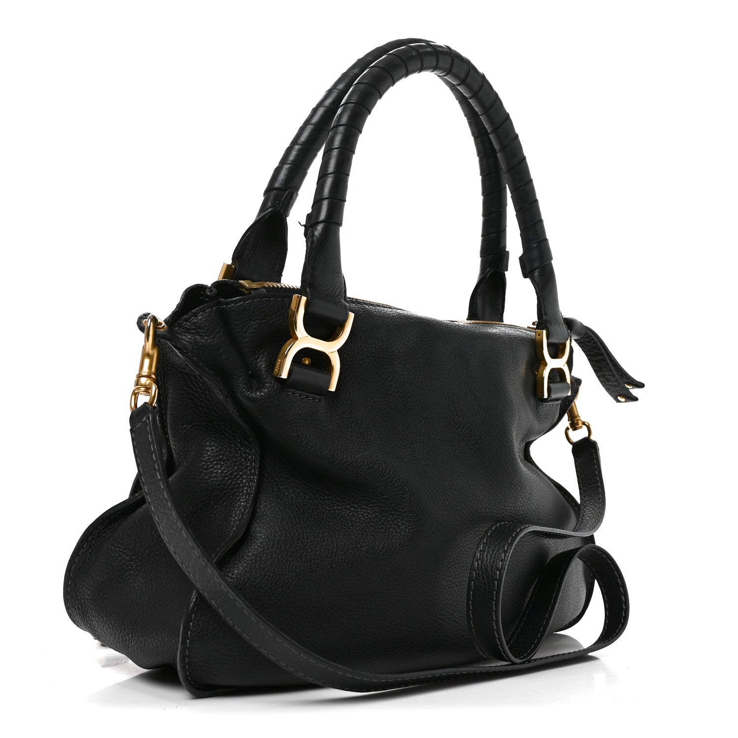 Chloe Calfskin Medium Marcie Satchel Black 3 of 12