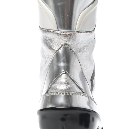 Louis Vuitton Patent Calfskin Spaceship Laureate Platform Desert Boots 37.5 Silver 16 of 21