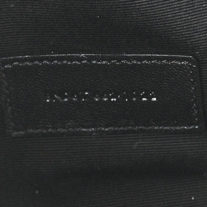 Saint Laurent Grain De Poudre Matelasse Chevron Monogram Envelope Clutch Dark Beige 7 of 11