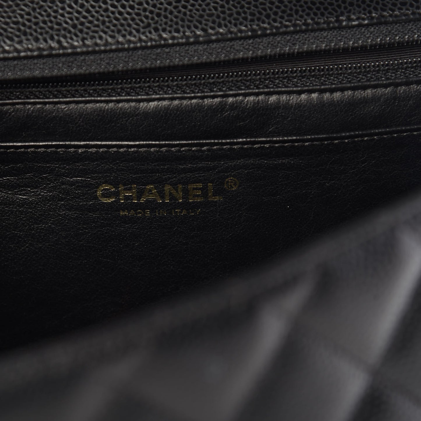 Caviar Quilted Jumbo Single Flap Black