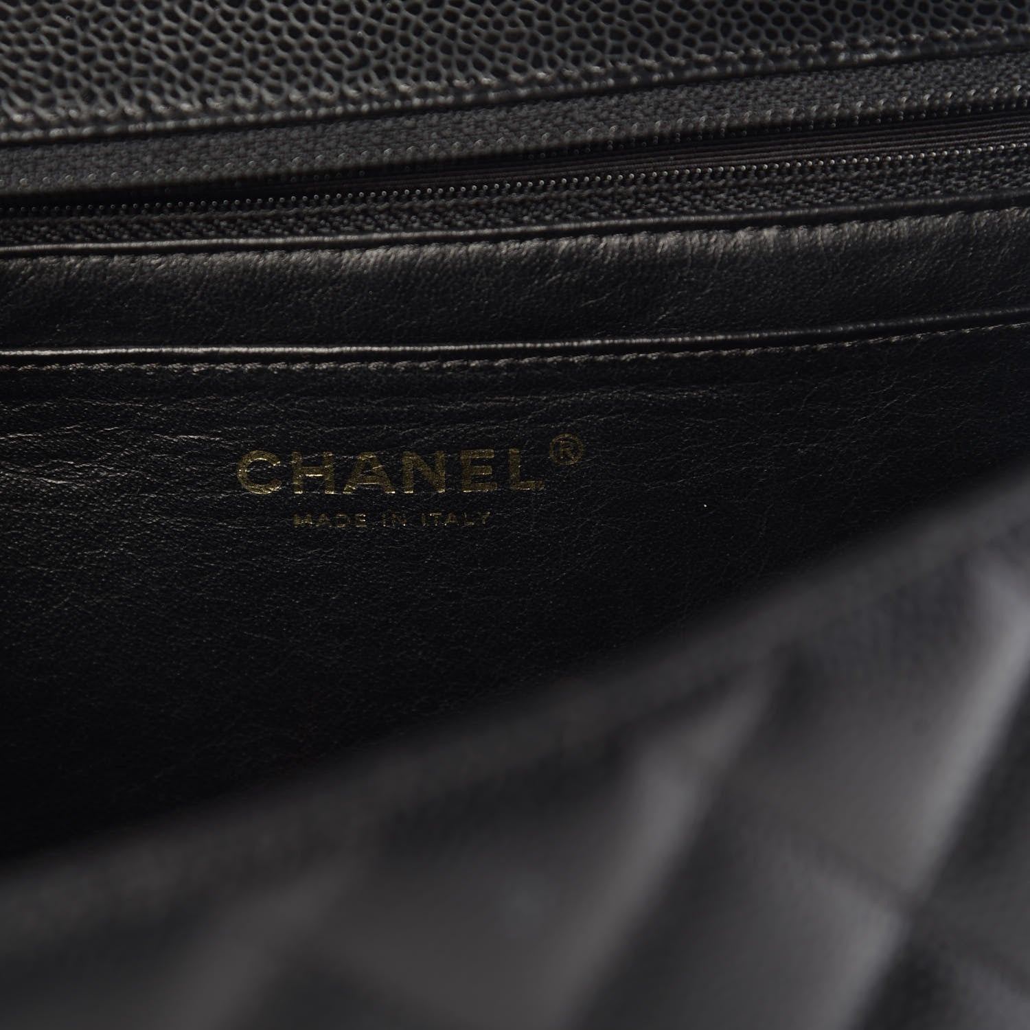 Chanel Caviar Quilted Jumbo Single Flap Black 7 of 14