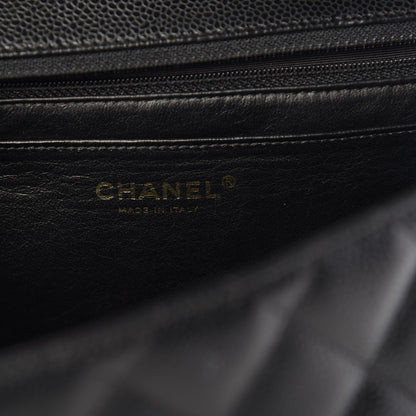 Chanel Caviar Quilted Jumbo Single Flap Black 7 of 14