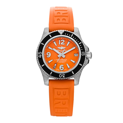 Breitling Stainless Steel Rubber 36mm Super Ocean Chronometer Automatic Watch Orange A17316D71O1S1 1 of 5