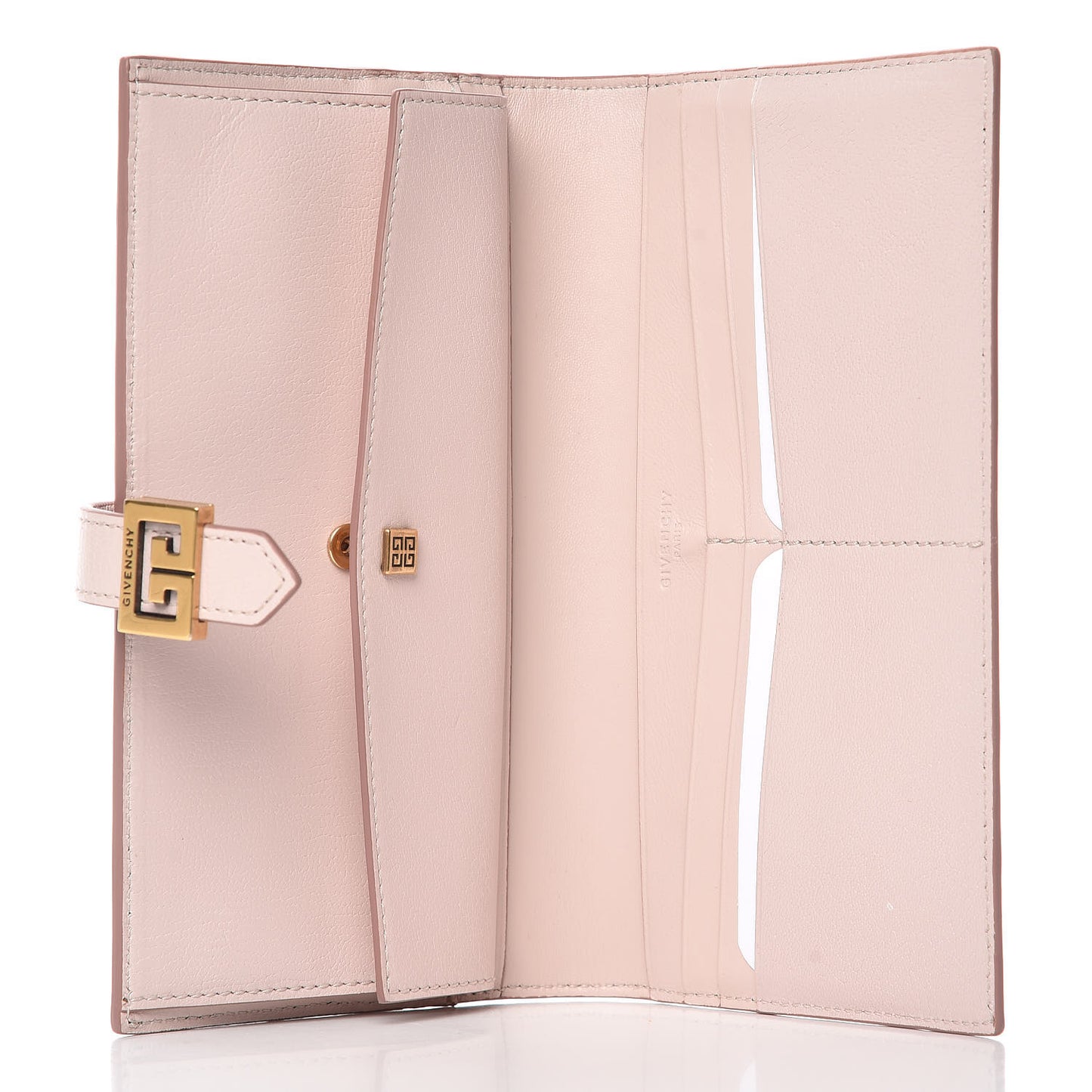 Goatskin Quilted GV3 Long Wallet Pink