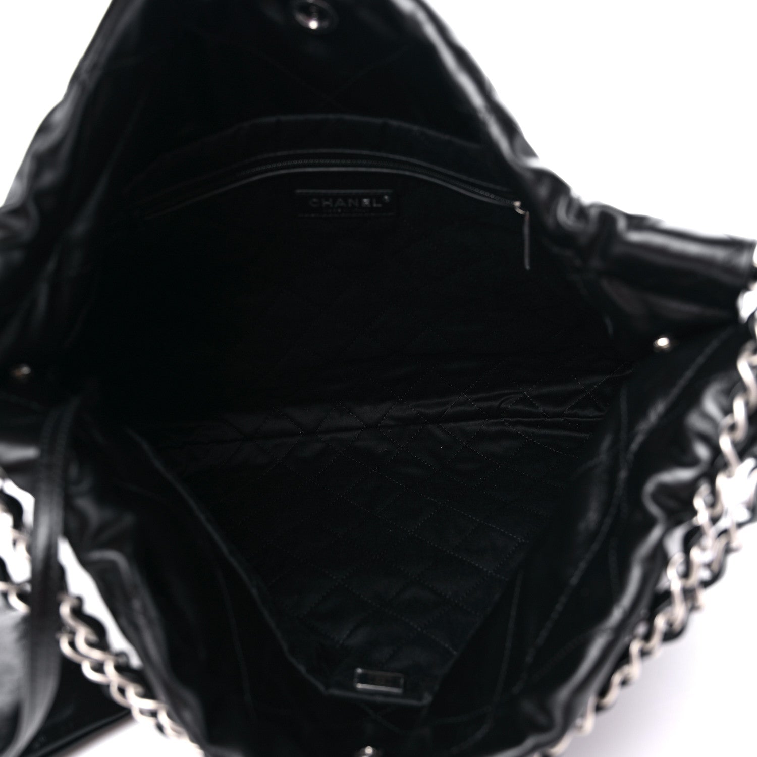 Chanel Shiny Calfskin Quilted Chanel 22 Black 6 of 10