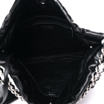 Chanel Shiny Calfskin Quilted Chanel 22 Black 6 of 10
