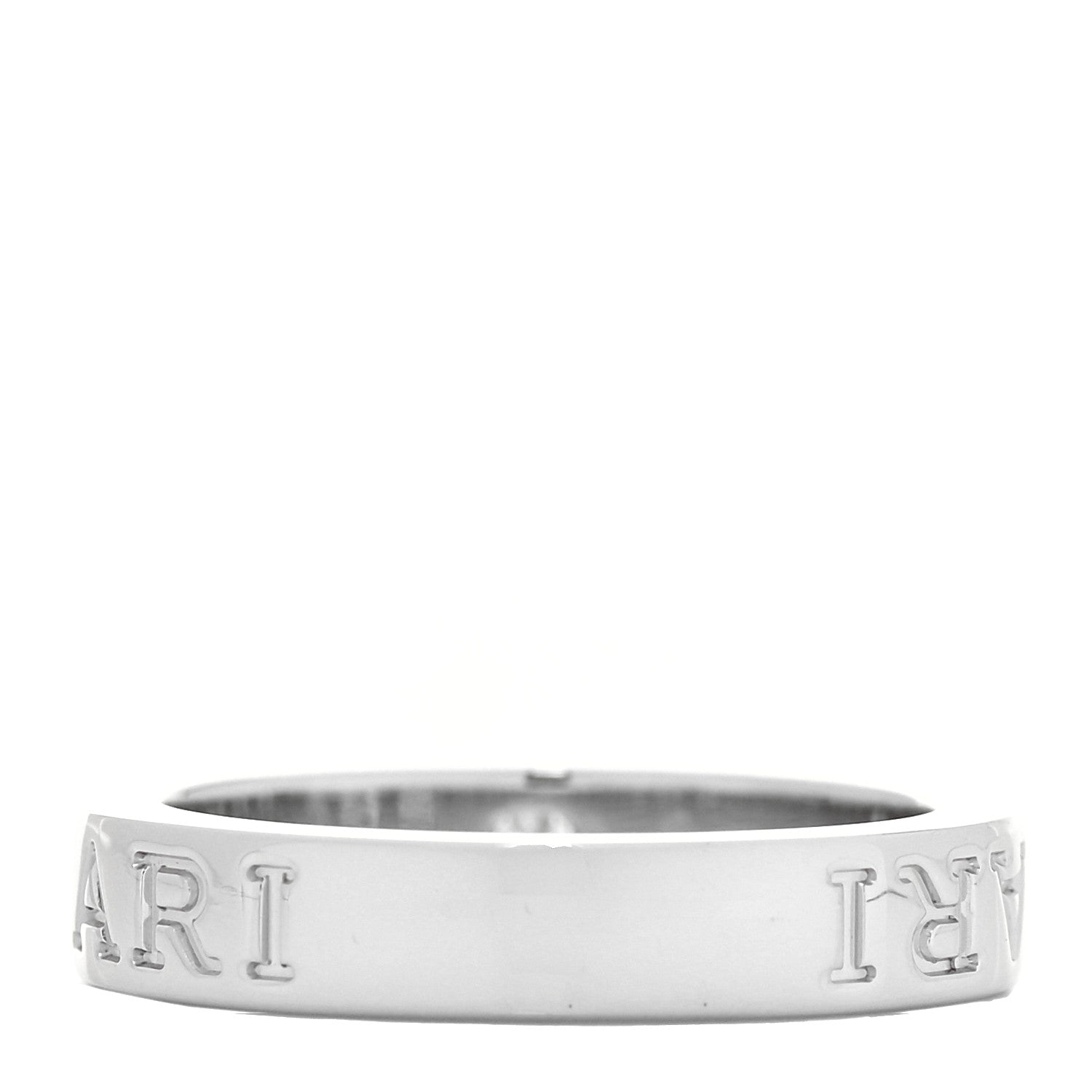 Bulgari 18K White Gold Diamond B.Zero1 Essential Band Ring 51 5.75 3 of 5