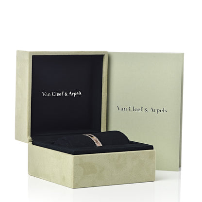 Van Cleef & Arpels 18K Rose Gold Perlee Signature Bangle Bracelet S 6 of 6