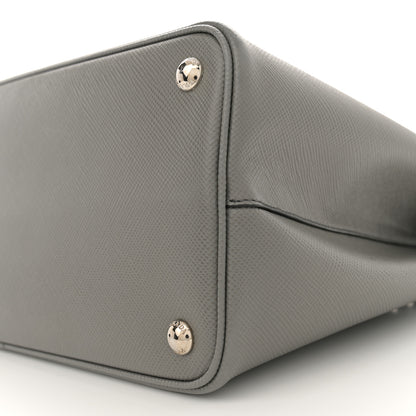 Prada Saffiano Cuir Small Double Bag Marmo 10 of 12