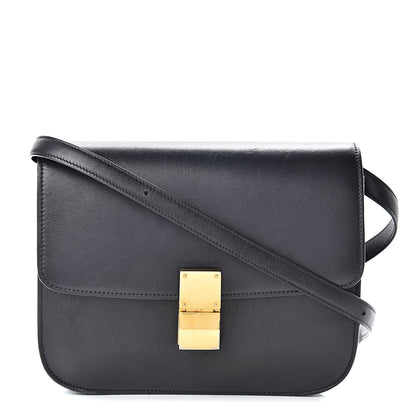 Celine Box Calfskin Medium Classic Box Flap Bag Black 1 of 23