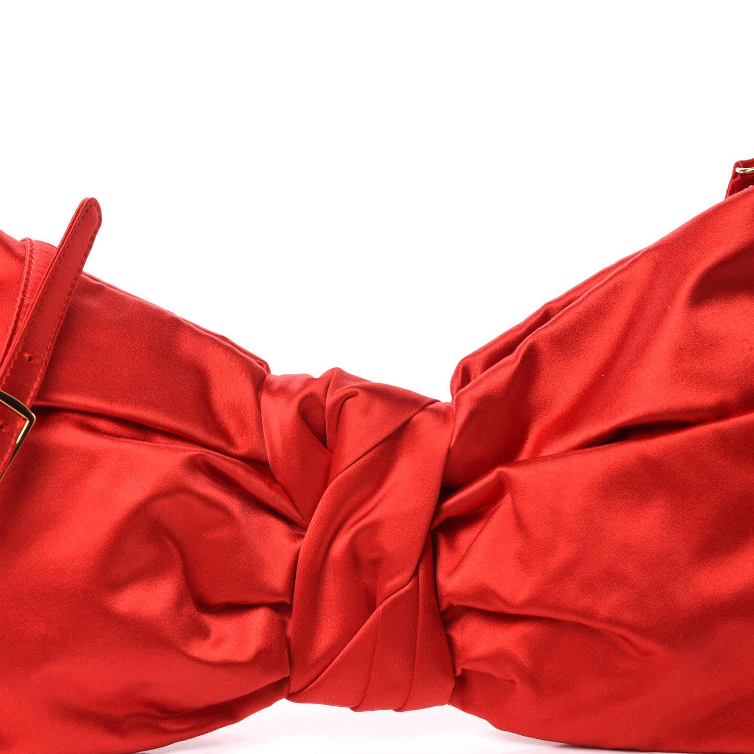 Valentino Garavani Satin Noeud D'Amour Bow Clutch Red 11 of 11