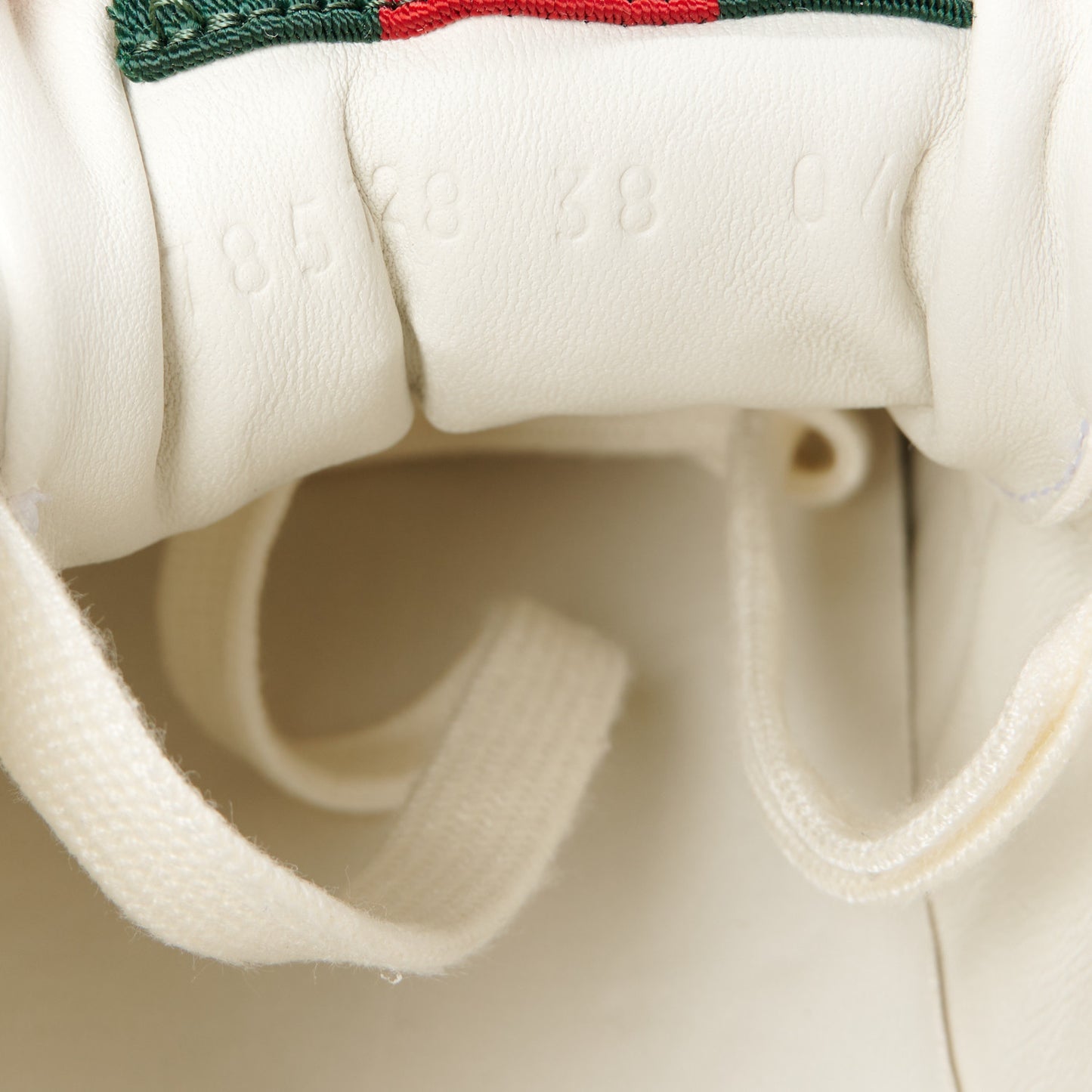 Calfskin Womens Re-Web Sneakers 38 White Pink