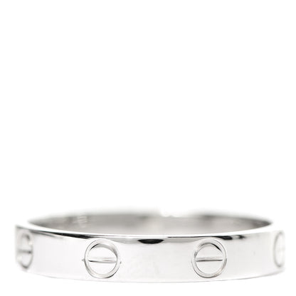 Cartier Platinum 3.5mm LOVE Wedding Band Ring 60 9 3 of 4