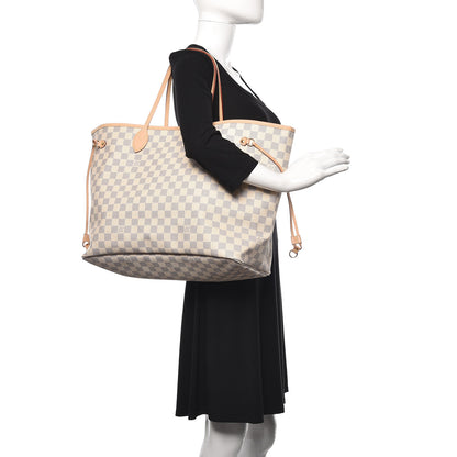 Louis Vuitton Damier Azur Neo Neverfull GM Rose Ballerine 2 of 11