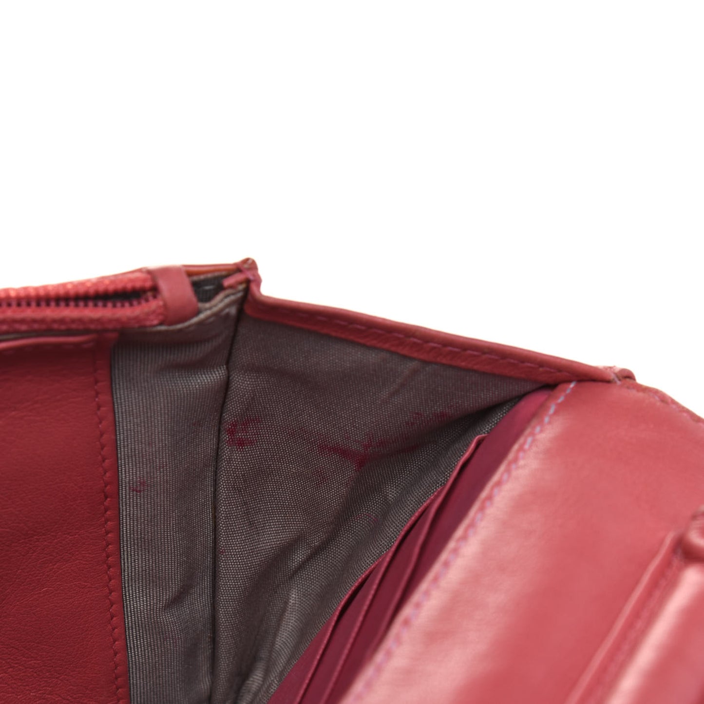 Patent Quilted Brilliant Wallet On Chain WOC Pink