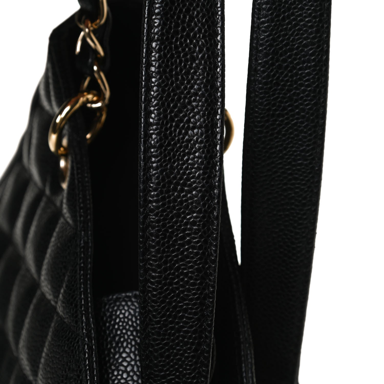 Chanel Caviar Quilted Petit Shopping Tote PST Black 13 of 15