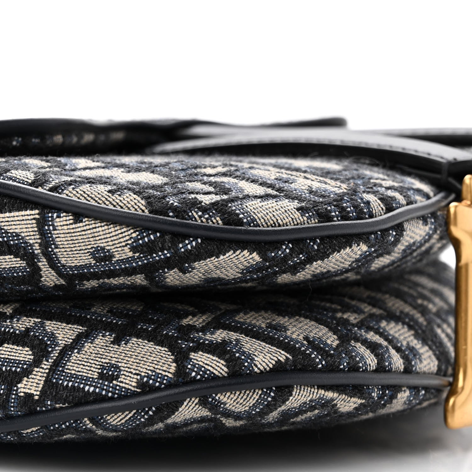 Christian Dior Oblique Mini Saddle Bag Blue 9 of 11