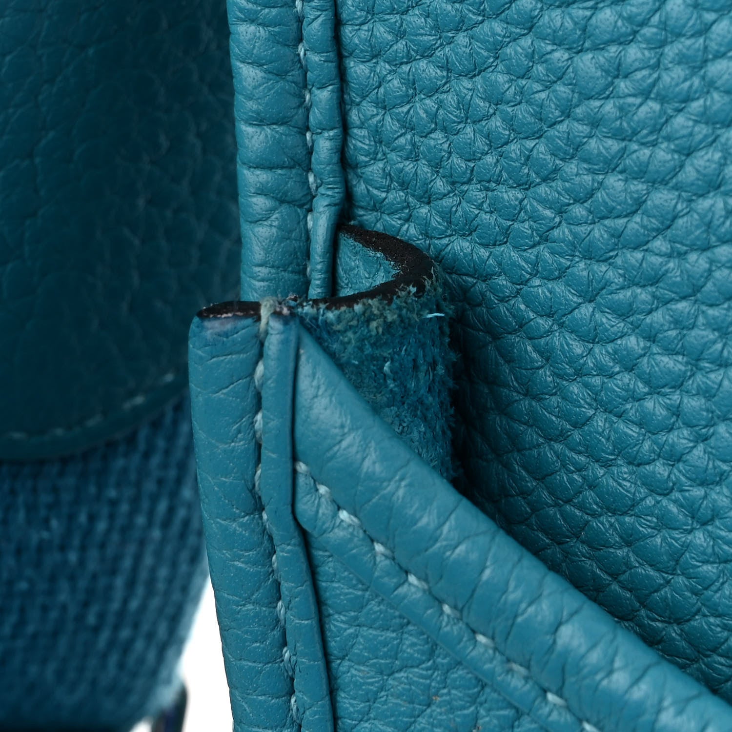 Hermes Taurillon Clemence Evelyne III GM Turquoise 15 of 15