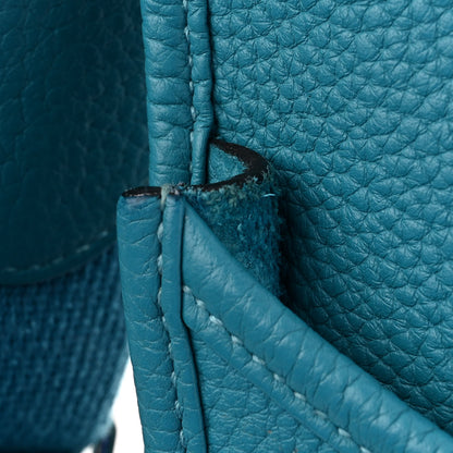 Hermes Taurillon Clemence Evelyne III GM Turquoise 15 of 15
