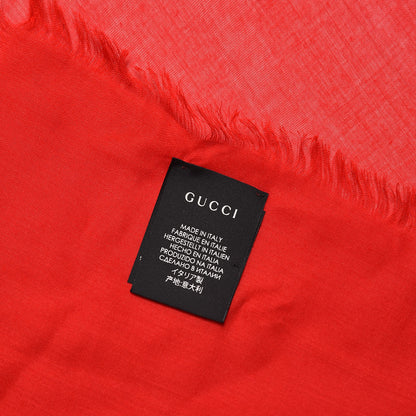 Gucci Modal Silk Coco Capitan Logo Square Scarf Flame 4 of 5
