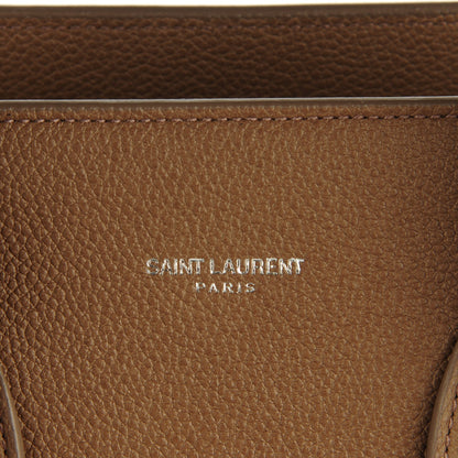 Saint Laurent Grained Calfskin Small Sac De Jour Taupe 5 of 8