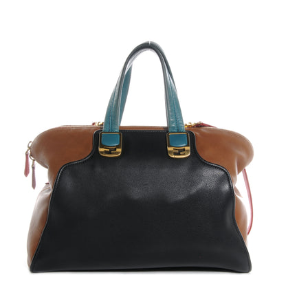 Fendi Calfskin Colorblock Large Chameleon Tote Biscotto 1 of 12
