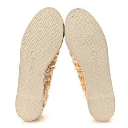 Chanel PVC Raffia CC Espadrilles 36 Beige 7 of 12