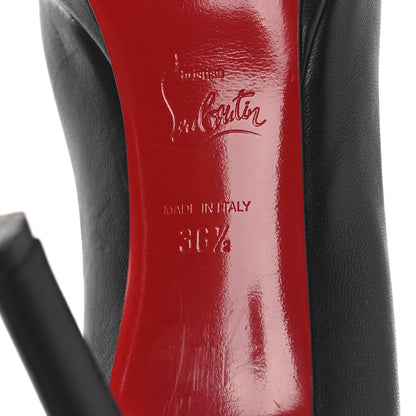 Christian Louboutin Shiny Nappa Pigalle Plato 100 Pumps 36.5 Black 7 of 9