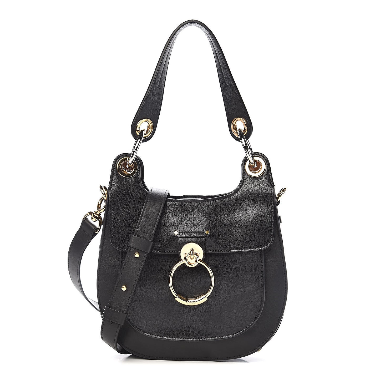 Calfskin Medium Tess Hobo Black