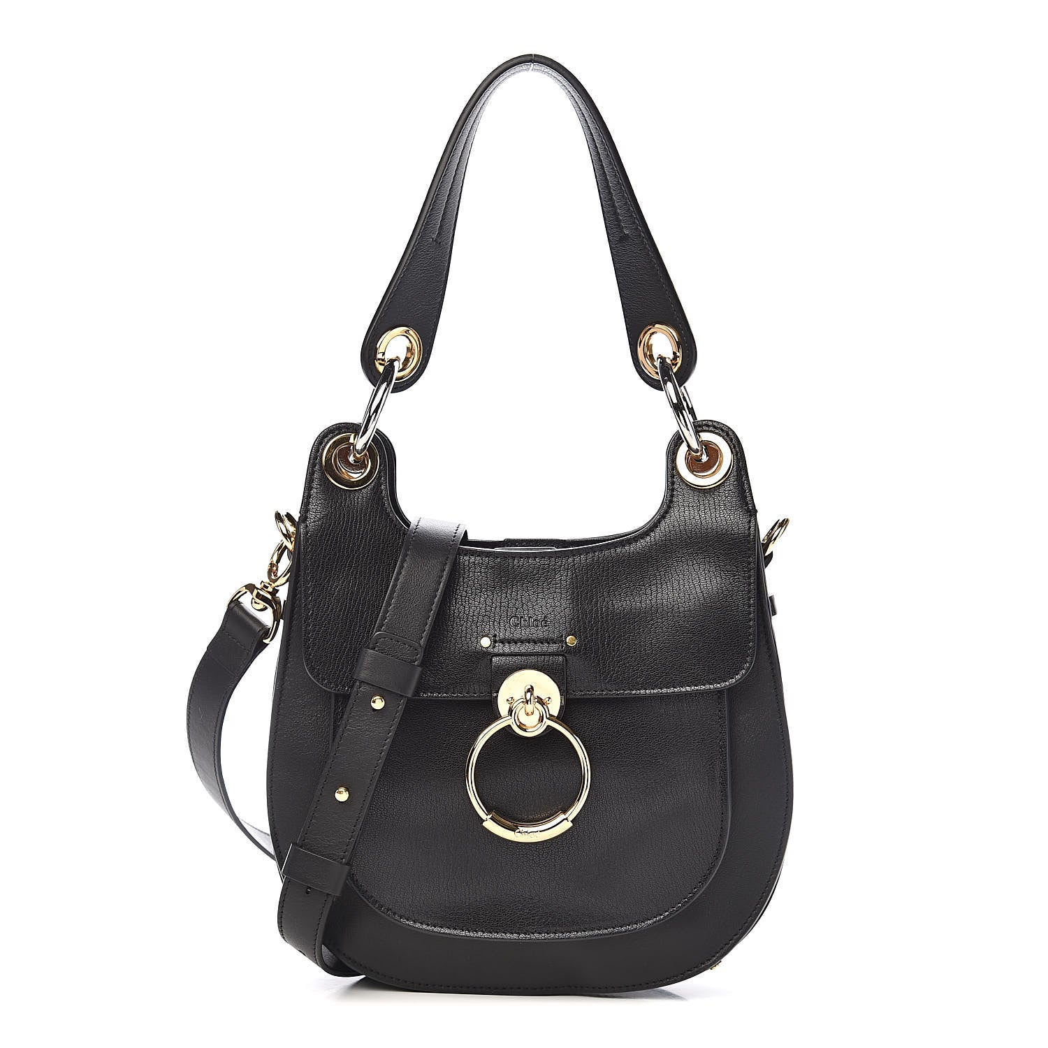 Chloe Calfskin Medium Tess Hobo Black 1 of 9