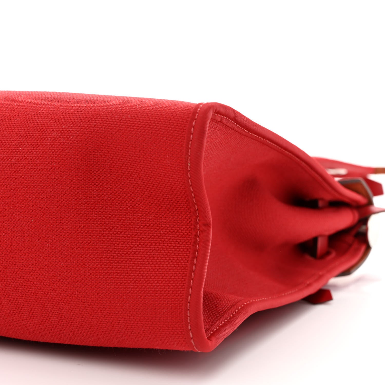 Hermes Military Toile Vache Hunter Herbag Zip PM 31 Rouge Piment 12 of 12