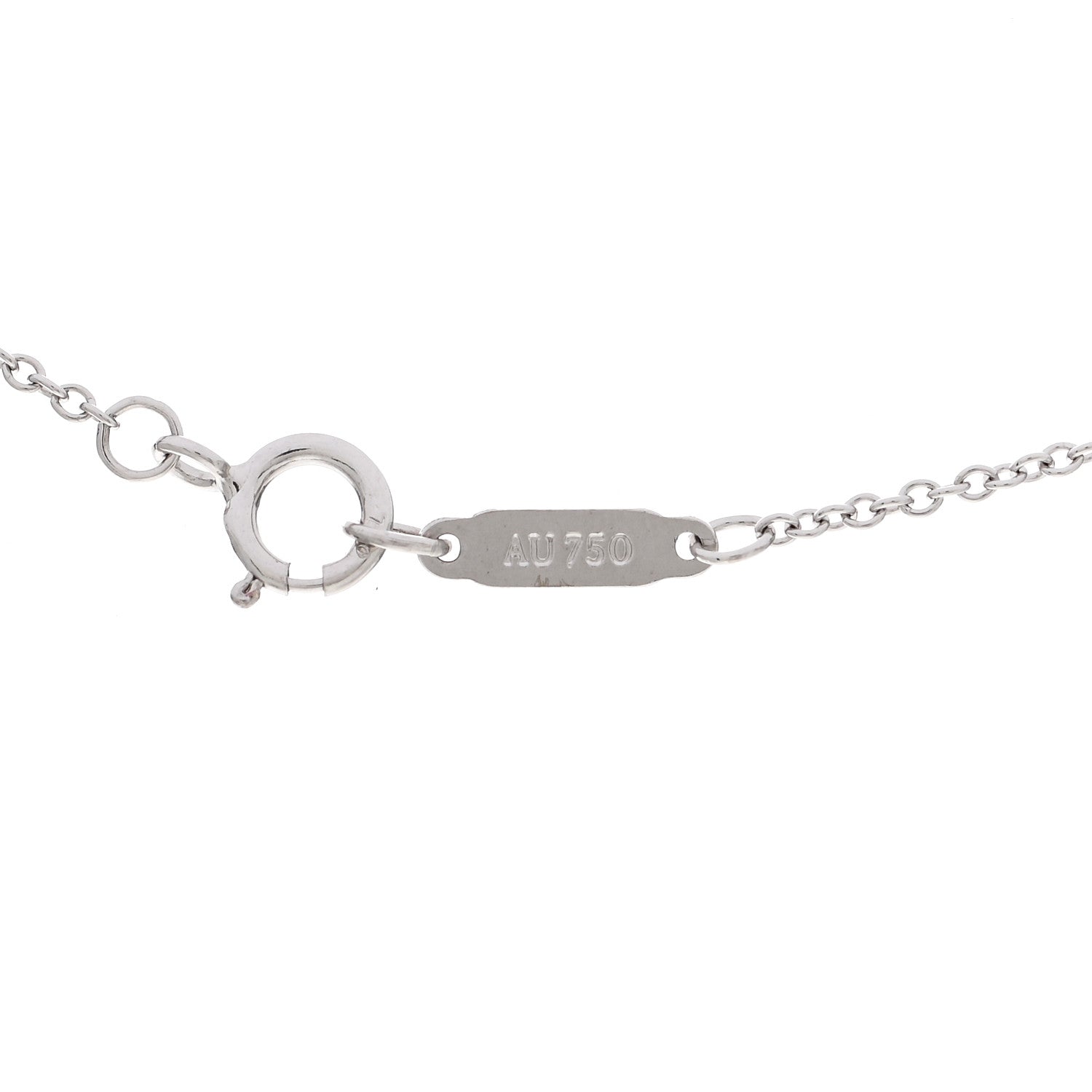 Tiffany 18K White Gold Chain Necklace 18" 5 of 5