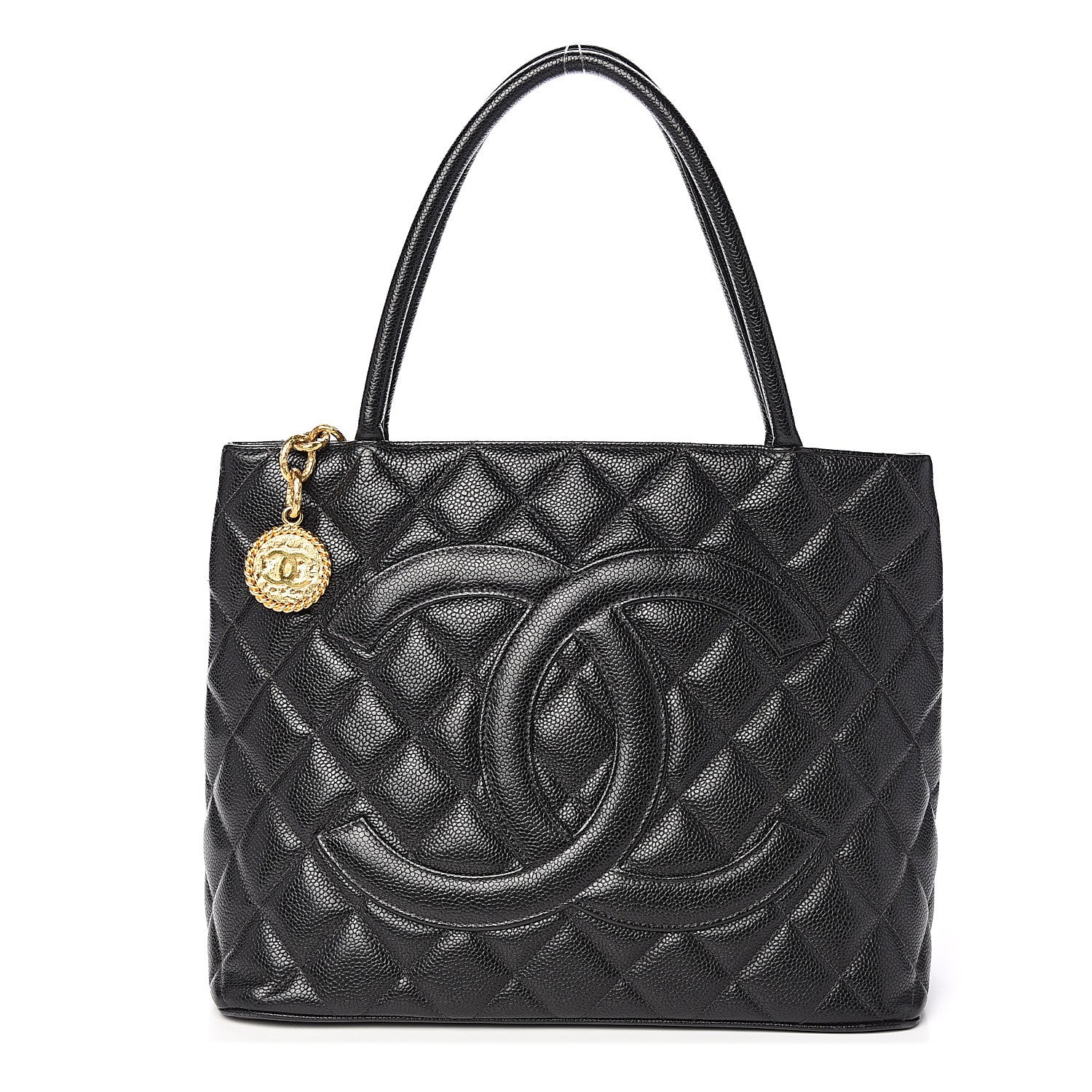 Chanel Caviar Quilted Medallion Tote Black 1 of 10