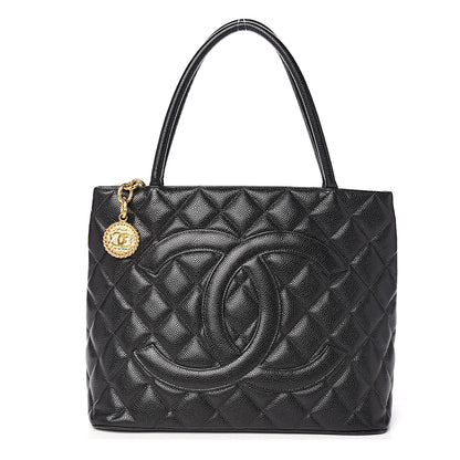 Chanel Caviar Quilted Medallion Tote Black 1 of 10