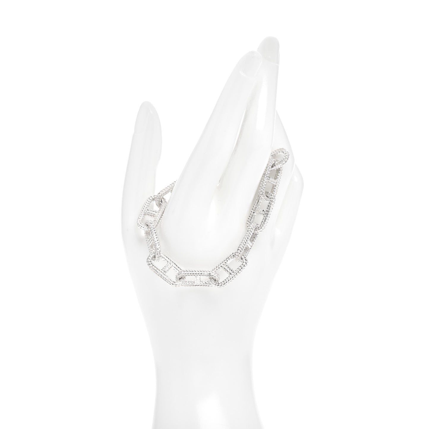 Sterling Silver Anchor Chain Toggle Bracelet