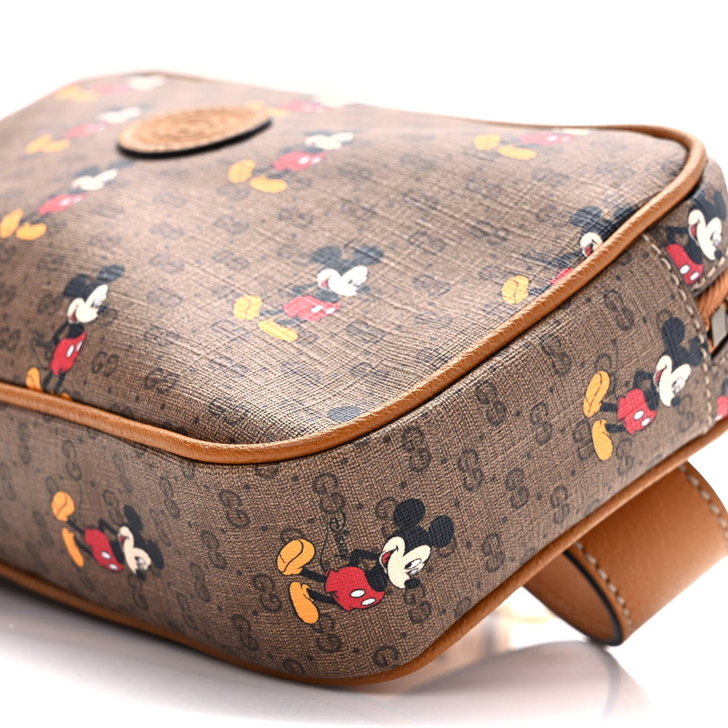 Gucci X DISNEY Mini Vintage GG Supreme Monogram Mickey Mouse Small Belt Bag Beige Vintage Sun Oil 9 of 9