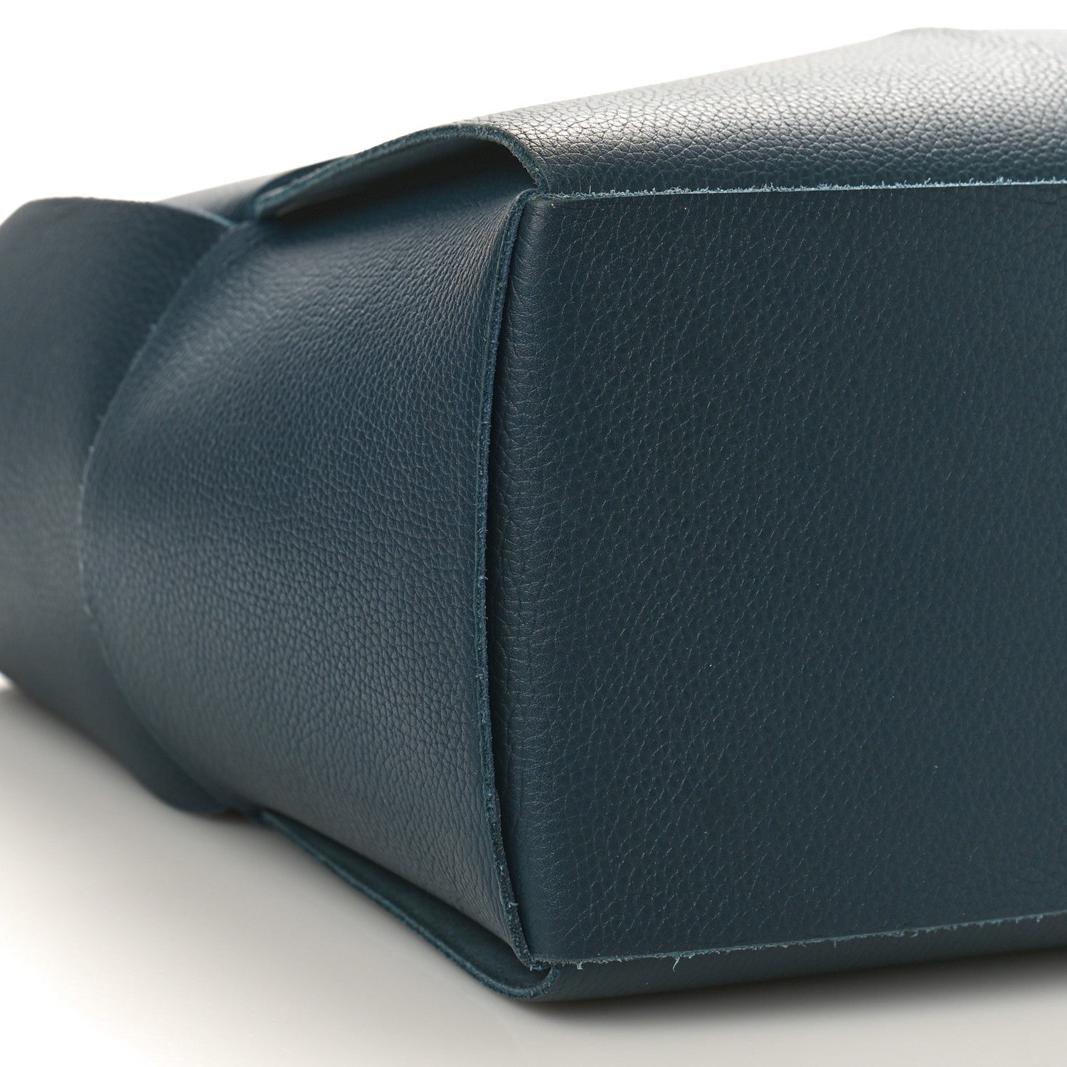 Bottega Veneta Grained Calfskin Maxi Intrecciato Medium Arco Tote Navy Blue 10 of 11
