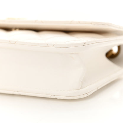 Chanel Lambskin Quilted Pillow Crush Flap Phone Holder With Chain White 11 of 15