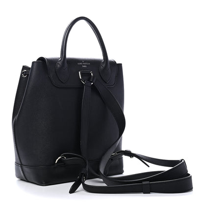 Louis Vuitton Calfskin Lockme Backpack Black 2 of 7