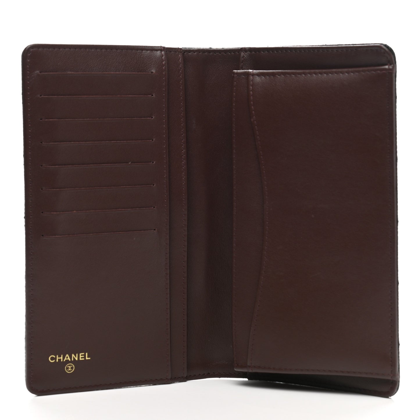 Caviar Quilted Yen Wallet Black