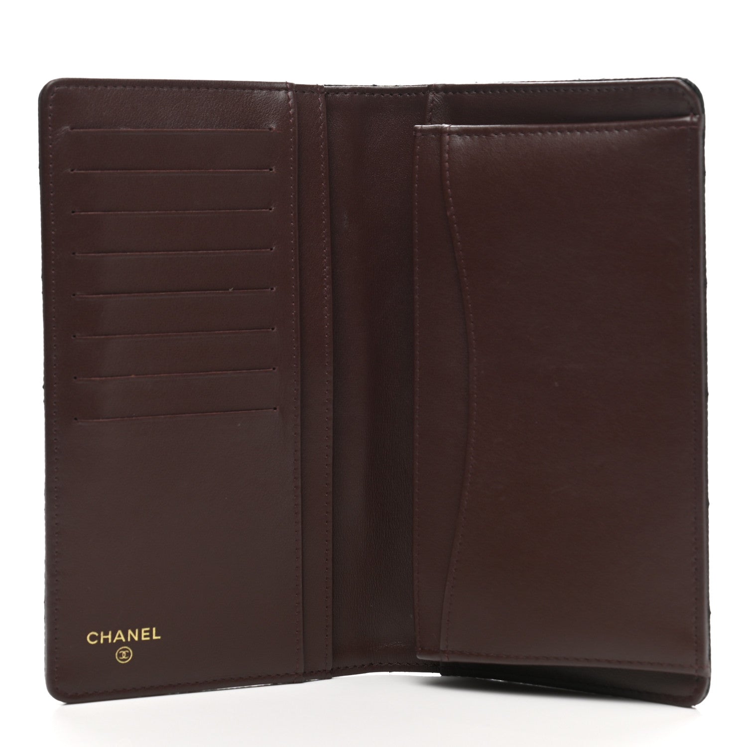 Chanel Caviar Quilted Yen Wallet Black 5 of 10