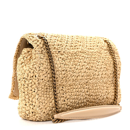 Saint Laurent Raffia Monogram Medium Jamie Natural Avorio 3 of 10
