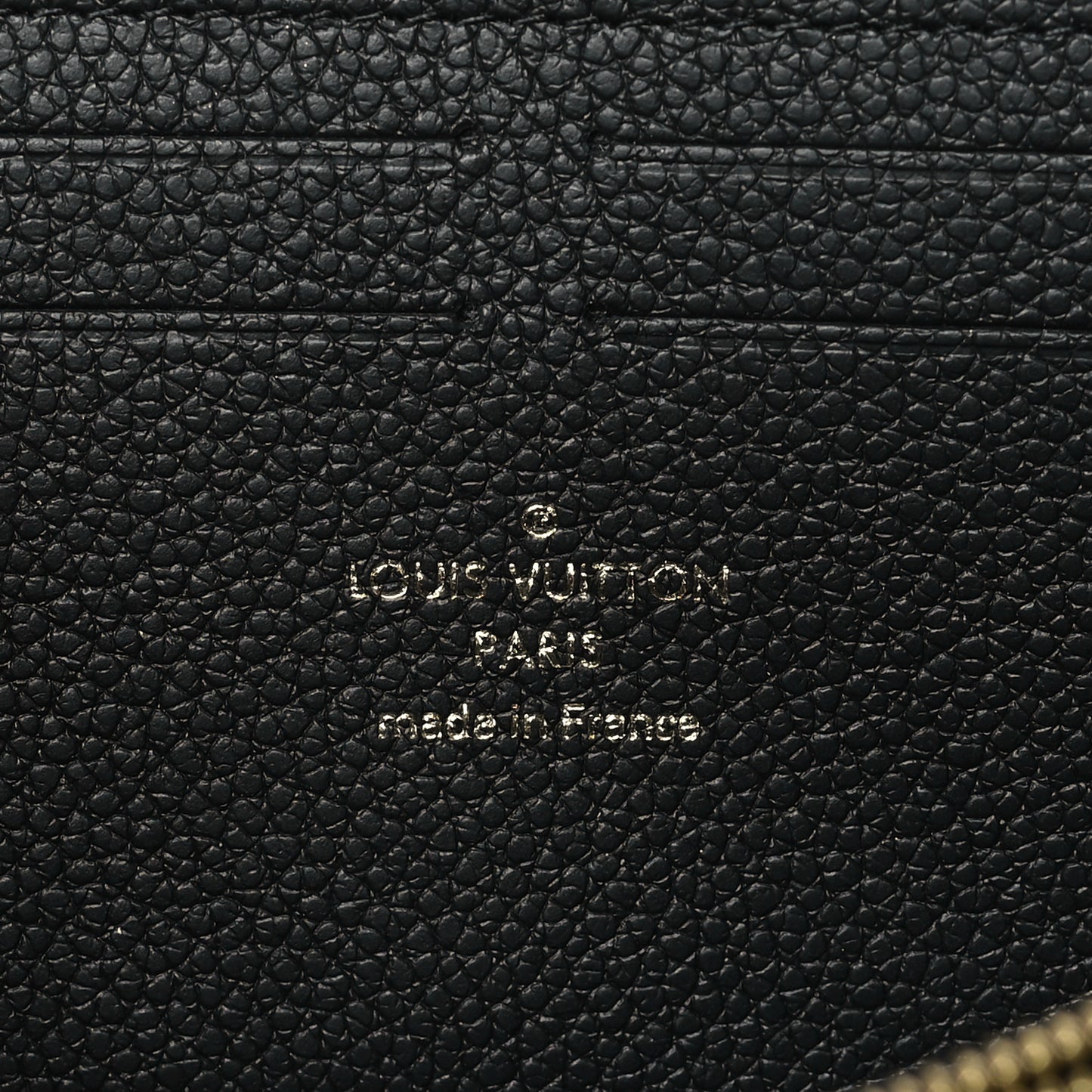 Empreinte Monogram Giant Clemence Wallet Black Beige