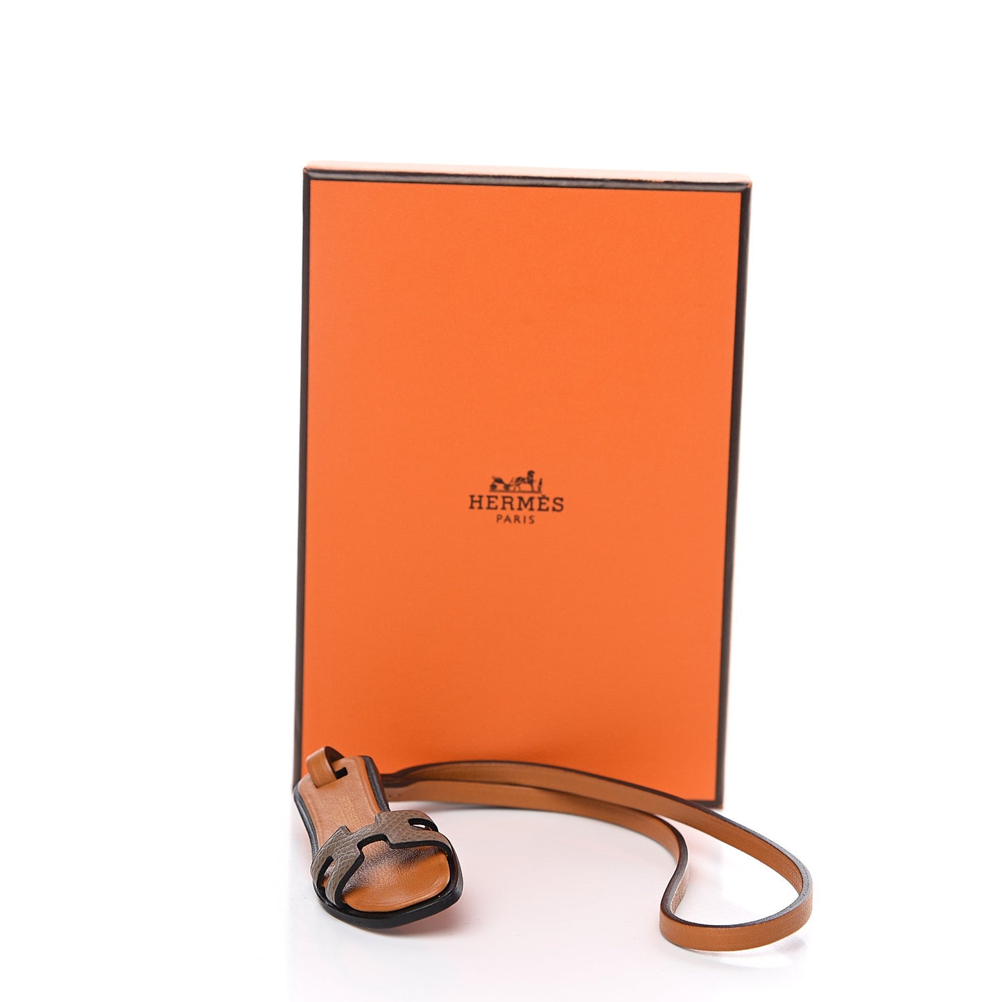 Epsom Oran Nano Sandal Bag Charm Etoupe