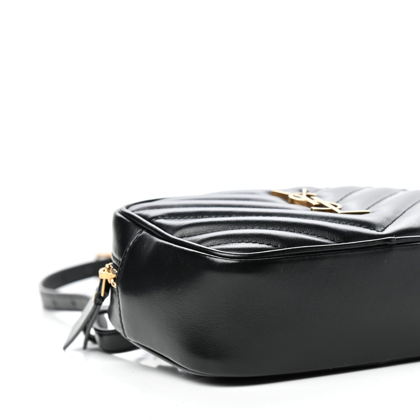 Calfskin Matelasse Monogram Lou Belt Bag Black