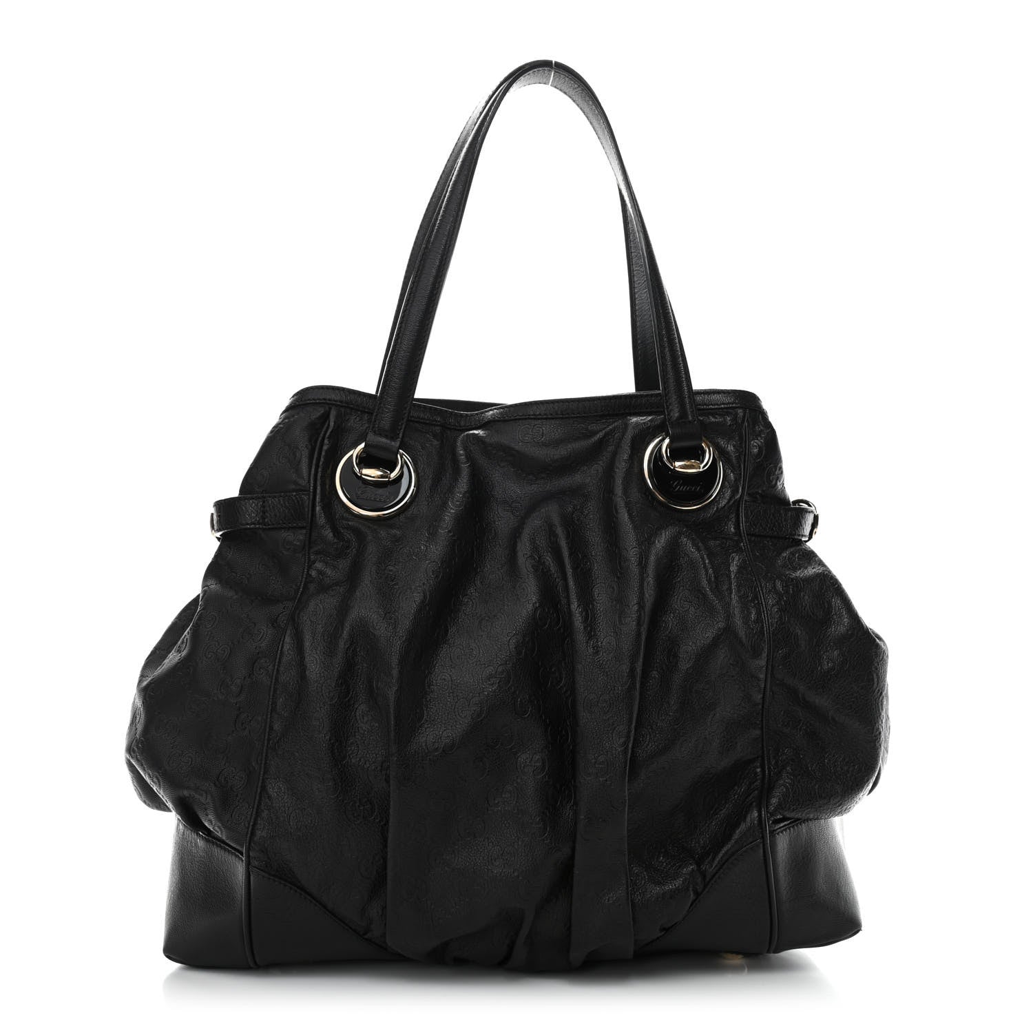 Gucci Guccissima Full Moon Tote Black 1 of 4