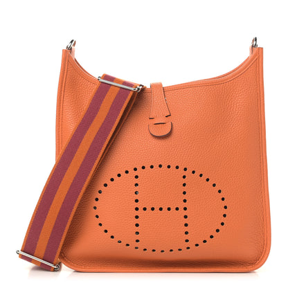 Hermes Taurillon Clemence Amazone Evelyne III PM Orange 1 of 18