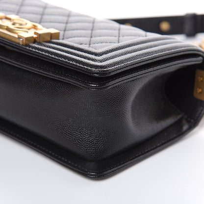 Chanel Caviar Quilted Small Boy Flap Black 9 of 10